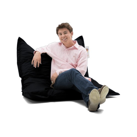 Atelier del Sofa Garden Bean Bag Cushion Pouf 100x100 - Black Black