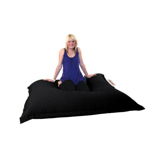 Atelier del Sofa Garden Bean Bag Cushion Pouf 100x100 - Black Black