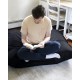 Atelier del Sofa Garden Bean Bag Cushion Pouf 100x100 - Black Black