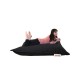 Atelier del Sofa Garden Bean Bag Cushion Pouf 100x100 - Black Black