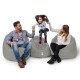 Garden Bean Bag Iyzi 100 Cushion Pouf - Fume Fume Atelier del Sofa Garden Bean Bag Iyzi 100 Cushion Pouf - Fume Fume