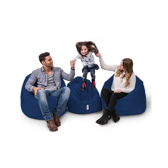 Garden Bean Bag Iyzi 100 Cushion Pouf - Dark Blue Dark Blue Atelier del Sofa Garden Bean Bag Iyzi 100 Cushion Pouf - Dark Blue Dark Blue