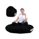 Garden Bean Bag Iyzi 100 Cushion Pouf - Black Black Atelier del Sofa Garden Bean Bag Iyzi 100 Cushion Pouf - Black Black