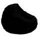 Garden Bean Bag Iyzi 100 Cushion Pouf - Black Black Atelier del Sofa Garden Bean Bag Iyzi 100 Cushion Pouf - Black Black
