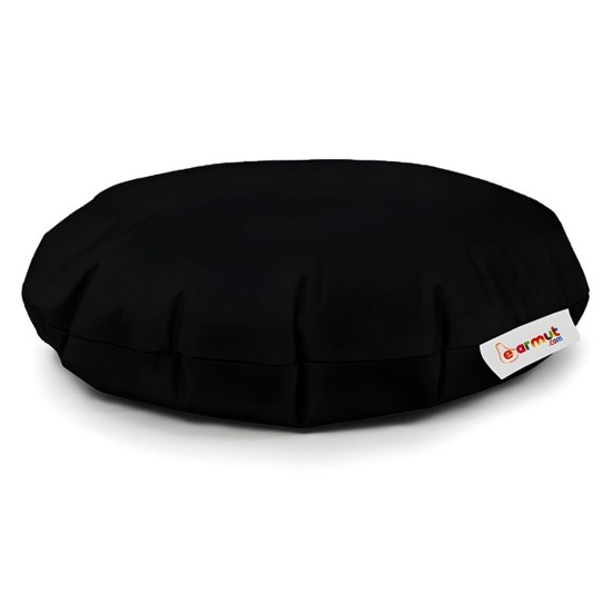 Garden Bean Bag Iyzi 100 Cushion Pouf - Black Black Atelier del Sofa Garden Bean Bag Iyzi 100 Cushion Pouf - Black Black