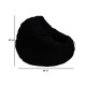 Garden Bean Bag Iyzi 100 Cushion Pouf - Black Black Atelier del Sofa Garden Bean Bag Iyzi 100 Cushion Pouf - Black Black