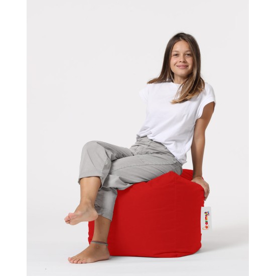 Garden Pouffe Square Pouf - Red Red Garden Pouffe Square Pouf - Red Red