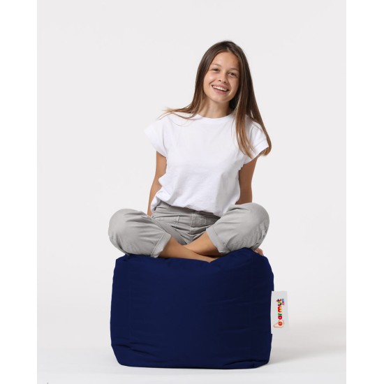Garden Pouffe Square Pouf - Dark Blue Dark Blue