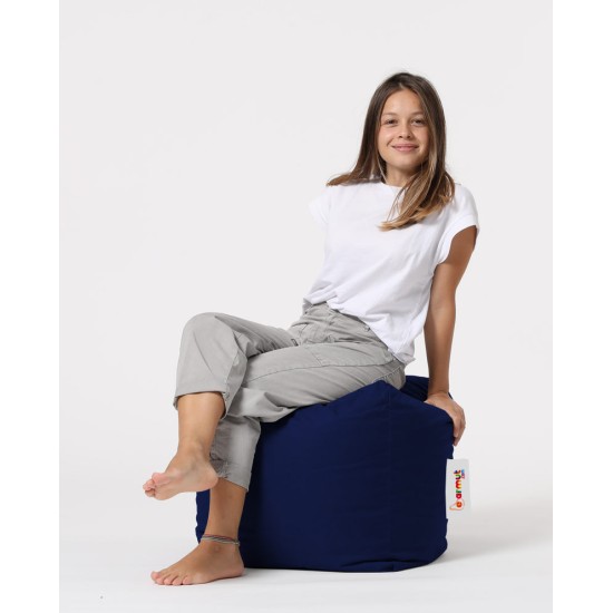 Garden Pouffe Square Pouf - Dark Blue Dark Blue