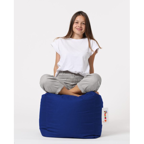 Garden Pouffe Square Pouf - Blue Blue Garden Pouffe Square Pouf - Blue Blue