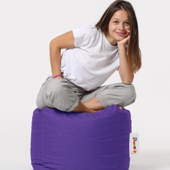 Garden Pouffe Square Pouf - Purple Purple