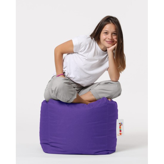 Garden Pouffe Square Pouf - Purple Purple Garden Pouffe Square Pouf - Purple Purple