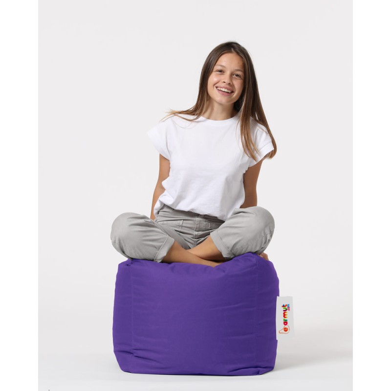 Garden Pouffe Square Pouf - Purple Purple