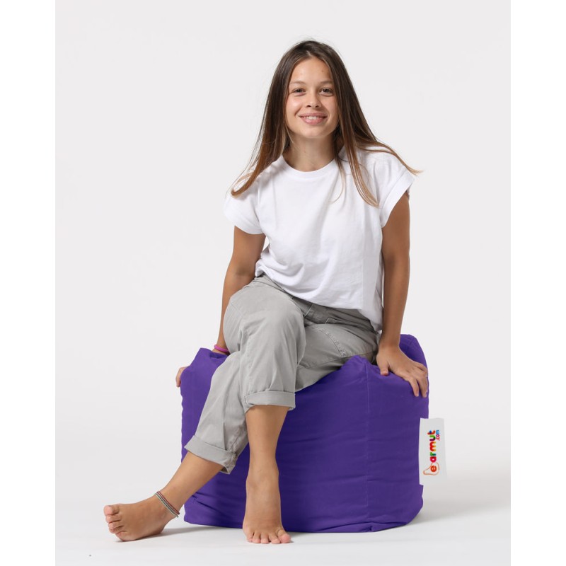 Garden Pouffe Square Pouf - Purple Purple