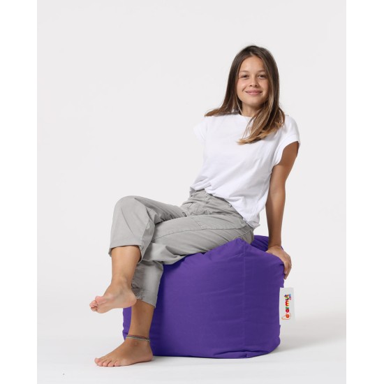 Garden Pouffe Square Pouf - Purple Purple Garden Pouffe Square Pouf - Purple Purple