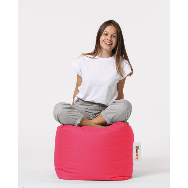 Garden Pouffe Square Pouf - Pink Pink
