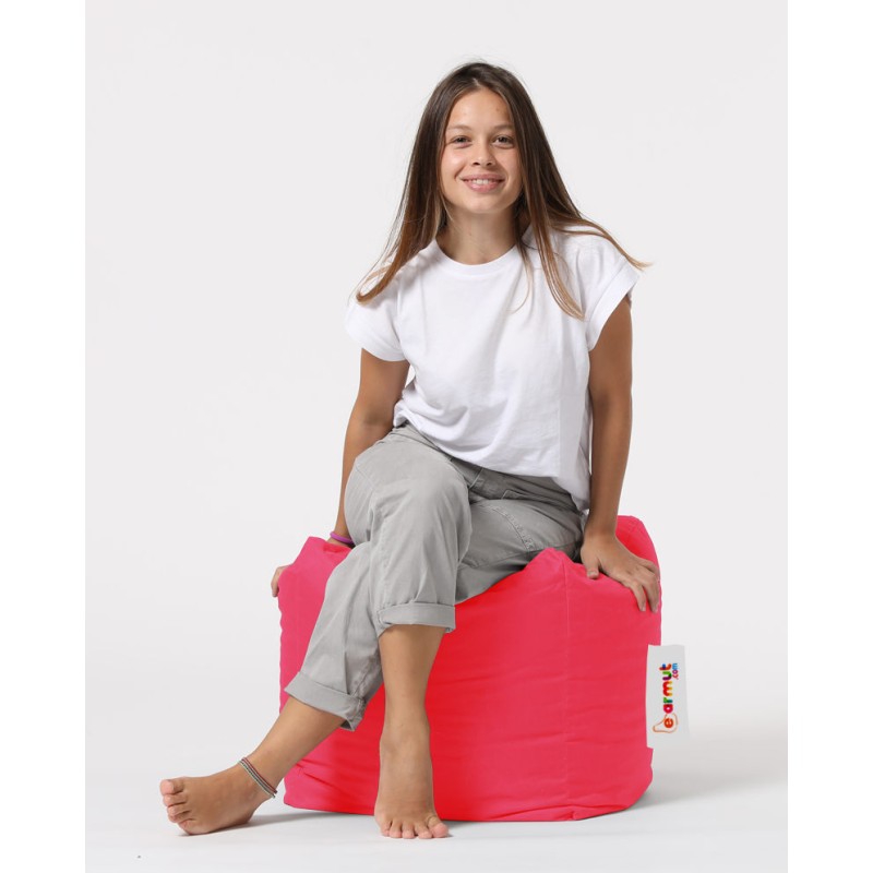 Garden Pouffe Square Pouf - Pink Pink