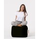 Atelier del Sofa Garden Pouffe Square Pouf - Black Black