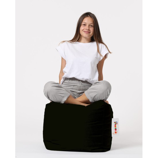 Atelier del Sofa Garden Pouffe Square Pouf - Black Black