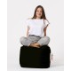 Atelier del Sofa Garden Pouffe Square Pouf - Black Black