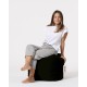 Atelier del Sofa Garden Pouffe Square Pouf - Black Black