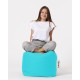Garden Pouffe Square Pouf - Turquoise Turquoise
