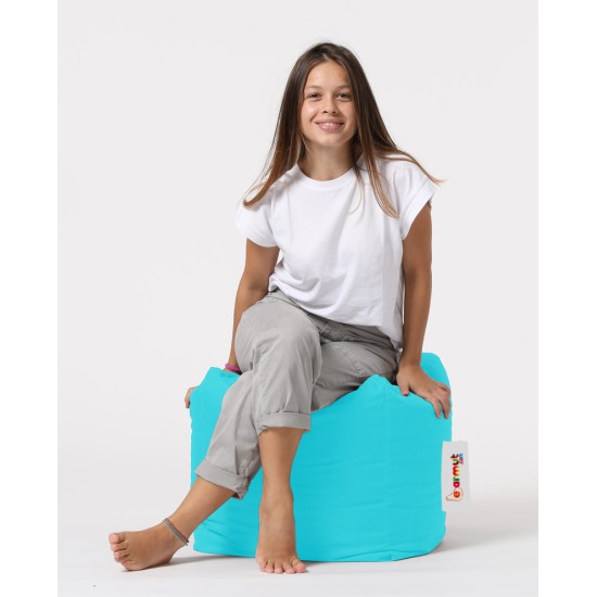 Garden Pouffe Square Pouf - Turquoise Turquoise