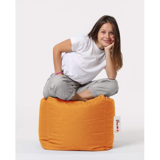 Garden Pouffe Square Pouf - Orange Orange