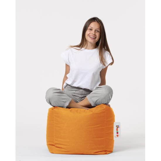 Garden Pouffe Square Pouf - Orange Orange