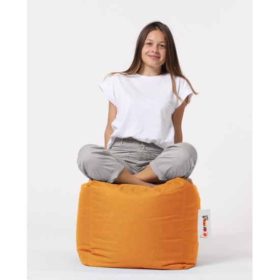 Garden Pouffe Square Pouf - Orange Orange