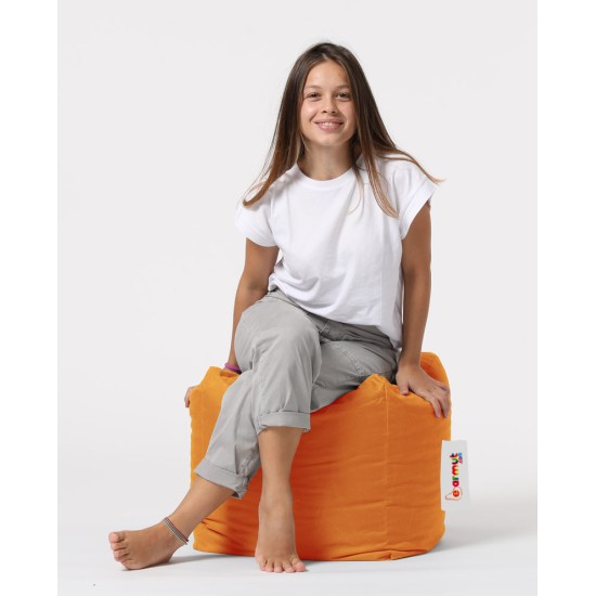 Garden Pouffe Square Pouf - Orange Orange