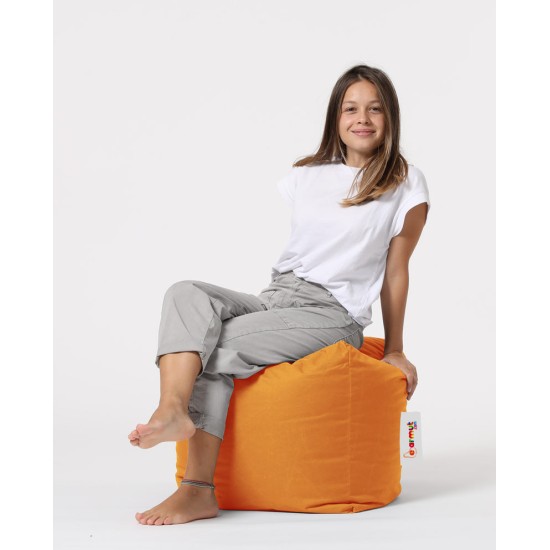 Garden Pouffe Square Pouf - Orange Orange