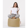Garden Pouffe Square Pouf - Mink Mink