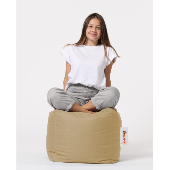 Garden Pouffe Square Pouf - Mink Mink