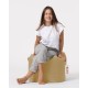 Garden Pouffe Square Pouf - Mink Mink