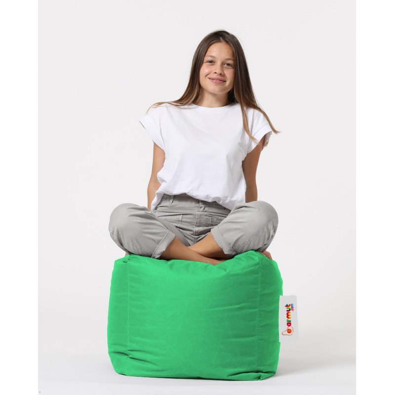 Garden Pouffe Square Pouf - Green Green