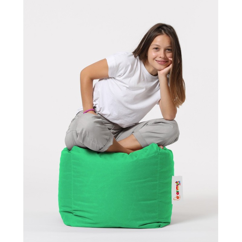 Garden Pouffe Square Pouf - Green Green
