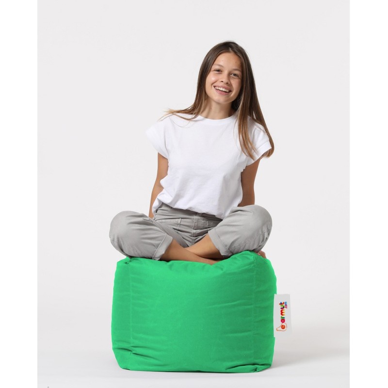 Garden Pouffe Square Pouf - Green Green