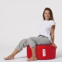 Garden Pouffe Round Pouf - Red Red