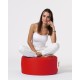 Garden Pouffe Round Pouf - Red Red