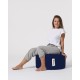 Garden Pouffe Round Pouf - Dark Blue Dark Blue