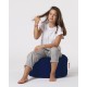 Garden Pouffe Round Pouf - Dark Blue Dark Blue