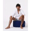 Garden Pouffe Round Pouf - Dark Blue Dark Blue
