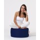 Garden Pouffe Round Pouf - Dark Blue Dark Blue