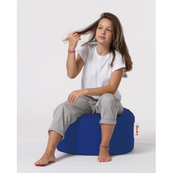 Garden Pouffe Round Pouf - Blue Blue