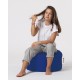 Garden Pouffe Round Pouf - Blue Blue Garden Pouffe Round Pouf - Blue Blue