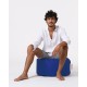 Garden Pouffe Round Pouf - Blue Blue Garden Pouffe Round Pouf - Blue Blue