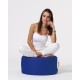 Garden Pouffe Round Pouf - Blue Blue Garden Pouffe Round Pouf - Blue Blue