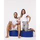 Garden Pouffe Round Pouf - Blue Blue Garden Pouffe Round Pouf - Blue Blue