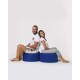 Garden Pouffe Round Pouf - Blue Blue Garden Pouffe Round Pouf - Blue Blue